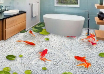 Gạch lát nhà tắm 3d